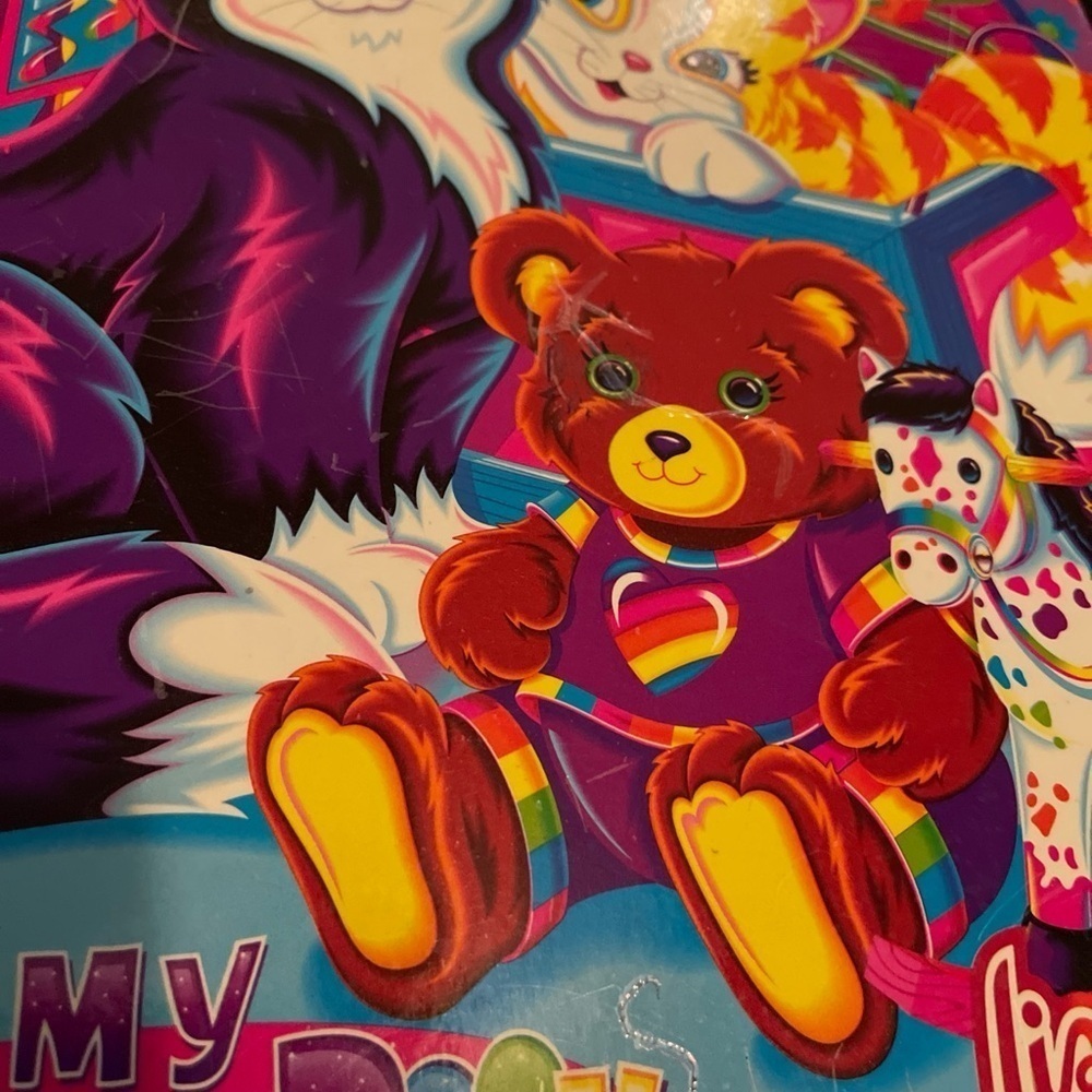Lisa Frank My Memory Book 3 Ring Binder Cats Teddy Bear Pony - Read And See - Picture 2 of 16